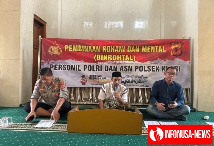 Polsek Klari Gelar Binrohtal: Tingkatkan Ketaqwaan dan Kepedulian Personel