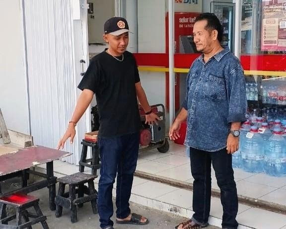 Kanit Reskrim Sambang Jukir Berikan Arahan Terkait Premanisme Depan Pertokoan Indomart