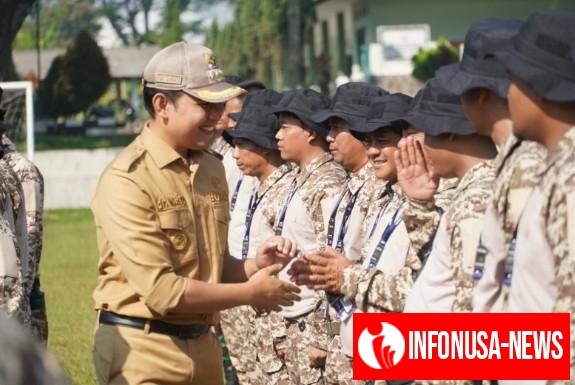 Bupati Cianjur dr. Wahyu Buka Secara Resmi Pendidikan Pembentukan Karakter dan Bela Negara bagi Perangkat Desa 2025