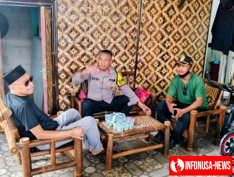 Polsek CIampel, Aiptu Sunartoyo Melaksanakan kunjungan atau sambang kepada masyarakat Desa Parunmulya
