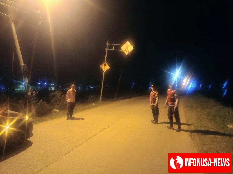 Kapolsek Batujaya bersama Anggotanya Ciptakan Keamanan dan Ketertiban serta Kondusifitas di Perbatasan Wilayah