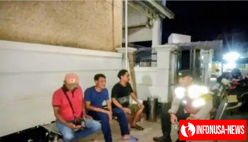 Brigadir Alpian Bhabinkamtibmas Ikut Serta Dalam Giat Ronda Bersama Warga