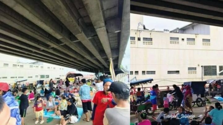 Banjir Pantura Subang Belum Surut, Ratusan Warga Bertahan di Pengungsian di Tengah Hujan yang Terus Turun