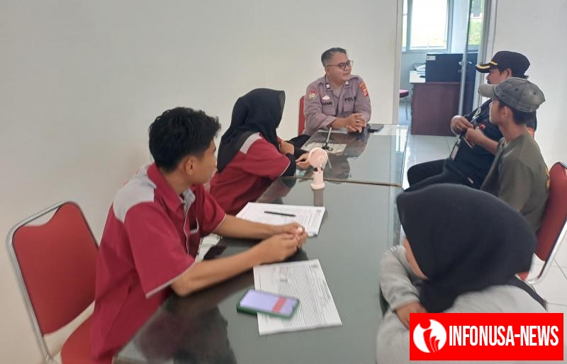 Kanit Sabhara Polsek Batujaya Menyampaikan Himbauan Kamtibmas dan Stop Judi Online