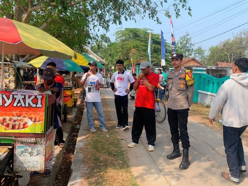Bhabinkamtibmas Polsek Telagasari Sampaikan Himbauan Cegah TPPO di Lingkungan Masyarakat