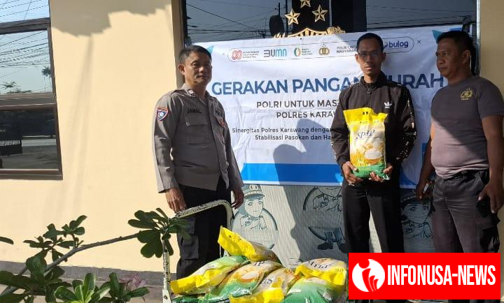 Gerakan Pangan Murah (GPM) Terus Di Gelar Depan Makopolsek Klari