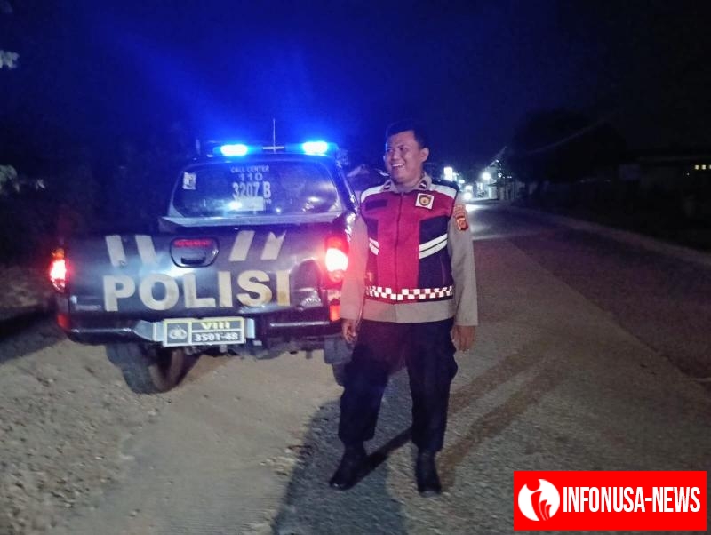 Upaya Aipda Dian Kembali Pastikan Wilayah Rawan Kondusif, Polsek Telagasari Gencar Lakukan Patroli