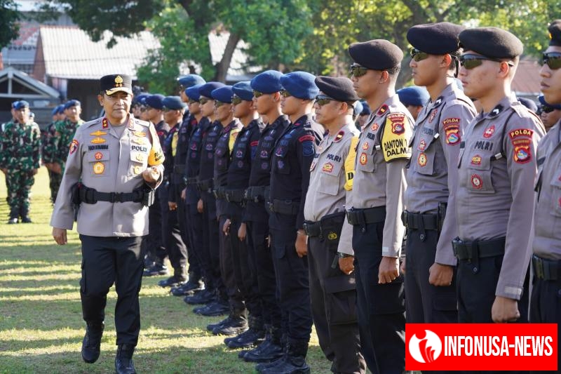 Kapolda NTB Pimpin Apel Gelar Pasukan Ops Mandalika Rinjani 2025, Target Zero Insiden MotoGP