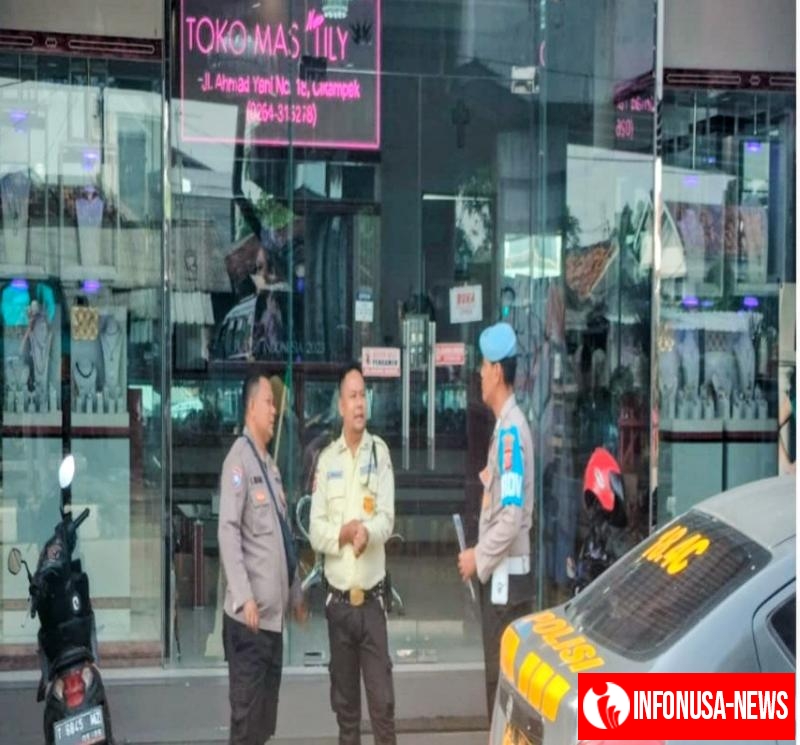 Cegah C3 dan Premanisme, Patroli Polsek Cikampek Pesan Kantibmas Security Toko Mas