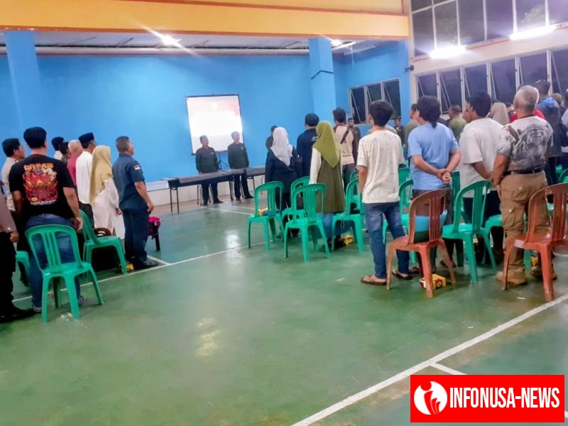 Polsek Cikampek Pengamanan Acara Penetapan Balon Kades Cikampek Selatan Yang Memenuhi Syarat Administrasi