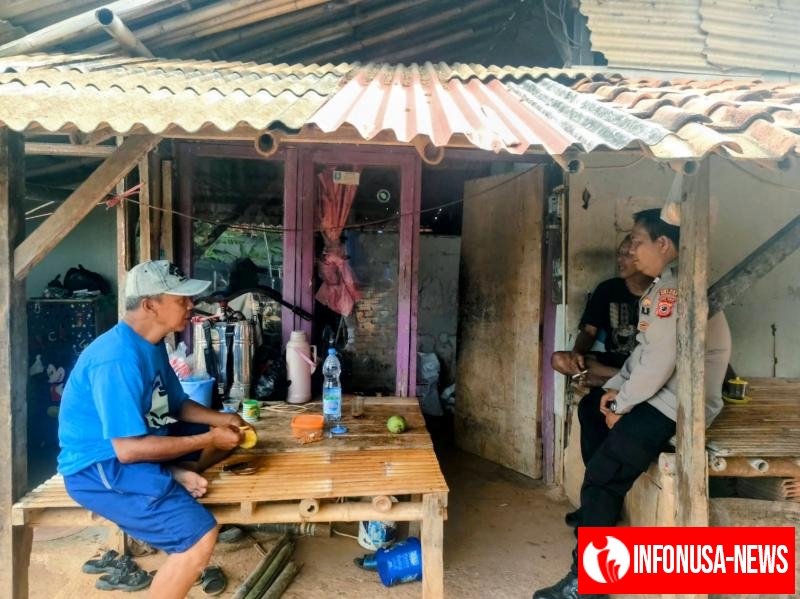 Kanit Samapta Polsek Kotabaru Lakukan Patroli Warga Berikan Pesan Kamtibmas