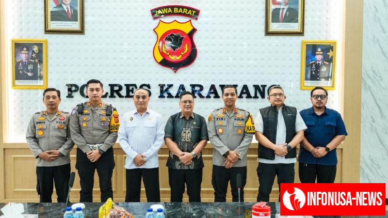 Polres Karawang Sambut Kunjungan Kerja Tim Kompolnas Dalam Rangka Pengawasan Kesiapan Pelaksanaan Ops Nataru Tahun 2025 