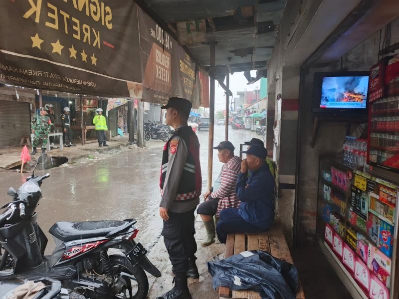 Kasad Kunjungan Kerja ke Mako Denharrahlat Sanggabuana Loji, Personil Polsek Giat Pengamanan