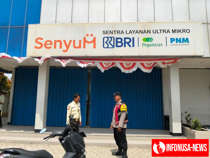 Kanit Sabhara Batujaya Ciptakan bersama Anggotanya Ciptakan Keamanan Bank BJB Unit Batujaya