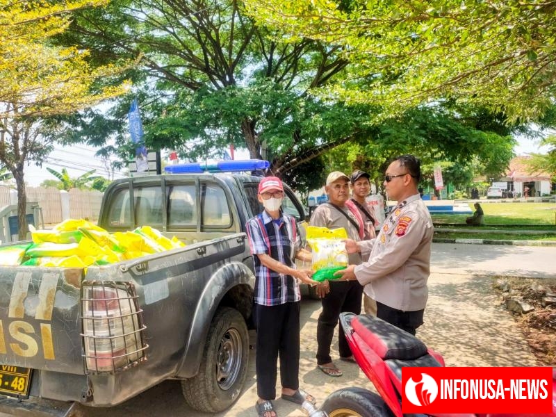 Polsek Purwasari Polres Karawang Permudah Masyarakat Mendapatkan Beras SPHP (Stabilitas Pasokan Dan Harga Pangan) Murah