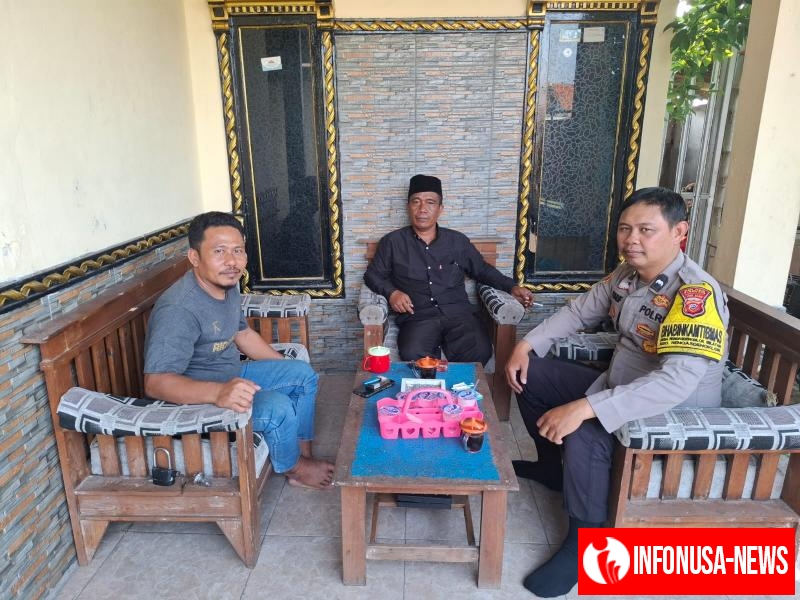 Pererat Silaturahmi, Babinkamtibmas, Sambangi Tokoh Masyarakat Desa Binaan