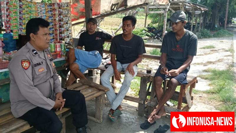 Upaya Bhabinkamtibmas Polsek Telagasari Sampaikan Himbauan Kamtibmas Kepada Masyarakat Binaan