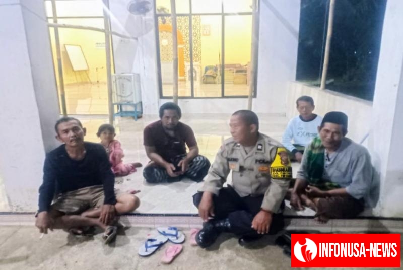 Penggalangan, Bhabinkantibmas Desa Tirtasari Polsek Cikampek Sambang Tokoh Masyarakat Ajak Harkamtibmas