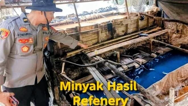 Polisi Bongkar Penyulingan Minyak Ilegal di Musi Banyuasin, Tiga Orang Diamankan