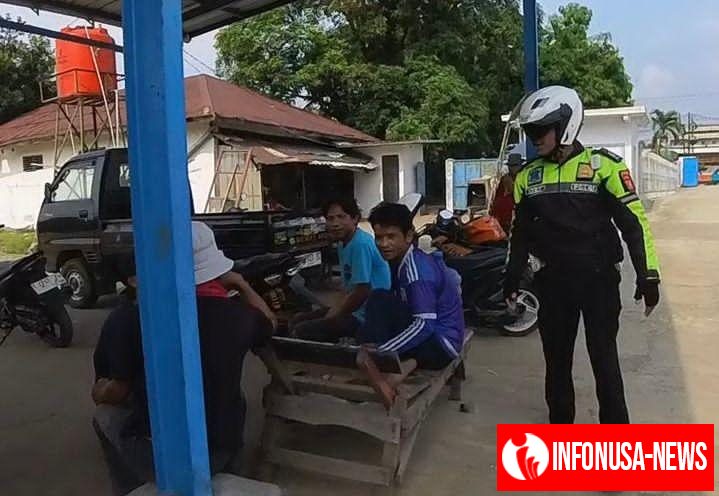 Unit Kamsel Satlantas Polres Karawang Rutin Sosialisasi Kamseltibcarlantas Kepada Masyarakat
