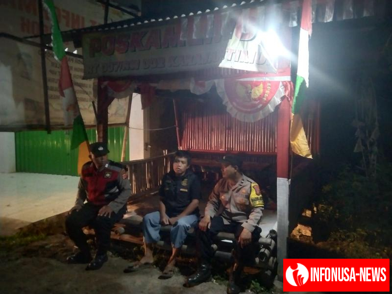 Patroli Polsek Rengasdengklok Ajak Petugas Ronda Sama-Sama Cegah Gangguan Kamtibmas