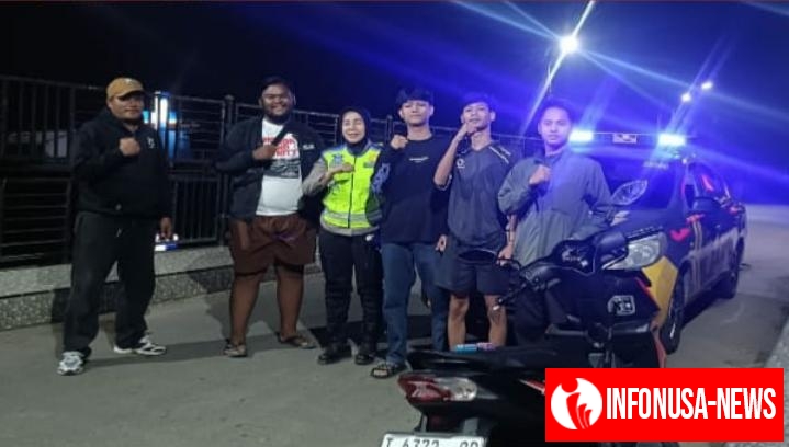 Tingkatkan Patroli Malam, Panit Binmas Menyisir Tempat-tempat Rawan Tindak Kriminalitas
