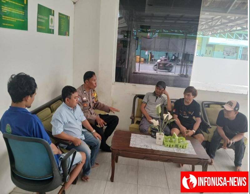 Jalin Keakraban, Bhabinkamtibmas Sambangi Pegawai Kantor Akikah