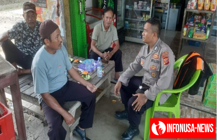 Bhabinkamtibmas Polsek Telagasari Ajak Warga Jaga Lingkungan Lewat Giat Siskamling