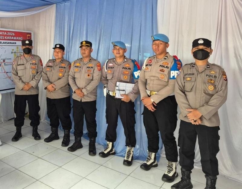 Padal Pos Pam 3 Cikampek Pimpin Apel Siaga, Tekankan Pelayanan Prima Masyaratt