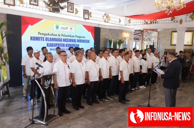 Trias Andriana Nahkodai KONI Kuningan, Resmi Dilantik Periode 2025-2029, Targetkan Prestasi Porprov 2026