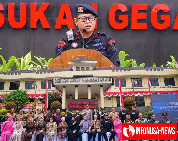 Gedung Mako Pasukan Gegana Korbrimob Polri Resmi Bernama “Jusuf Manggabarani”