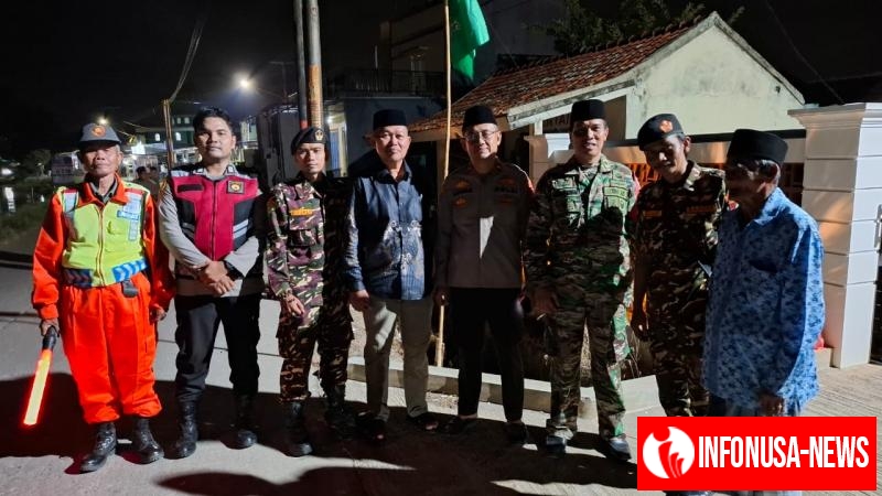 Polsek Pakisjaya Gelar Patroli Malam Bersama Muspika Dan Anggota Linmas