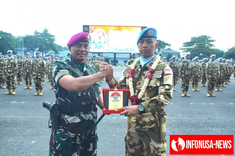 PANGKORMAR SAMBUT DENGAN BANGGA PRAJURIT MARINIR USAI PENUGASAN MISI PERDAMAIAN DI LEBANON