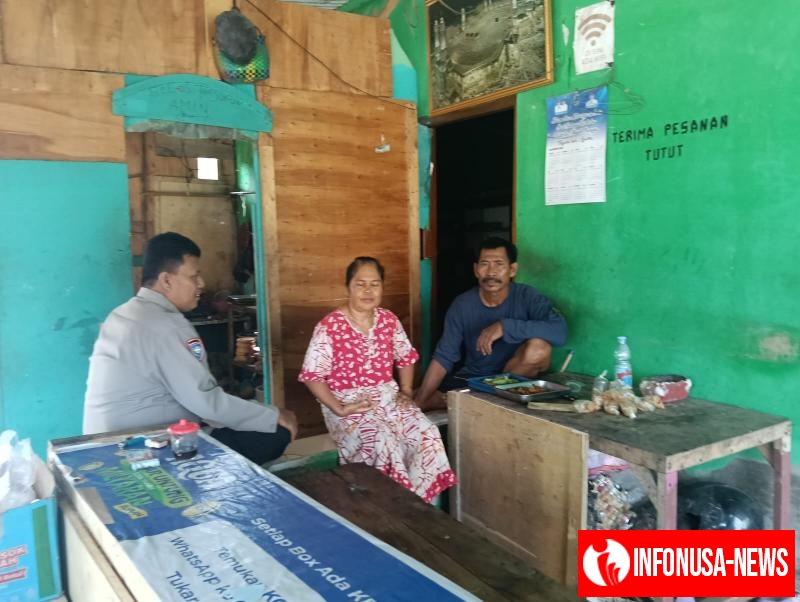 Bhabinkamtibmas Polsek Telagasari Sebar Pesan Kamtibmas Kepada Masyarakat, Antisipasi TPPO