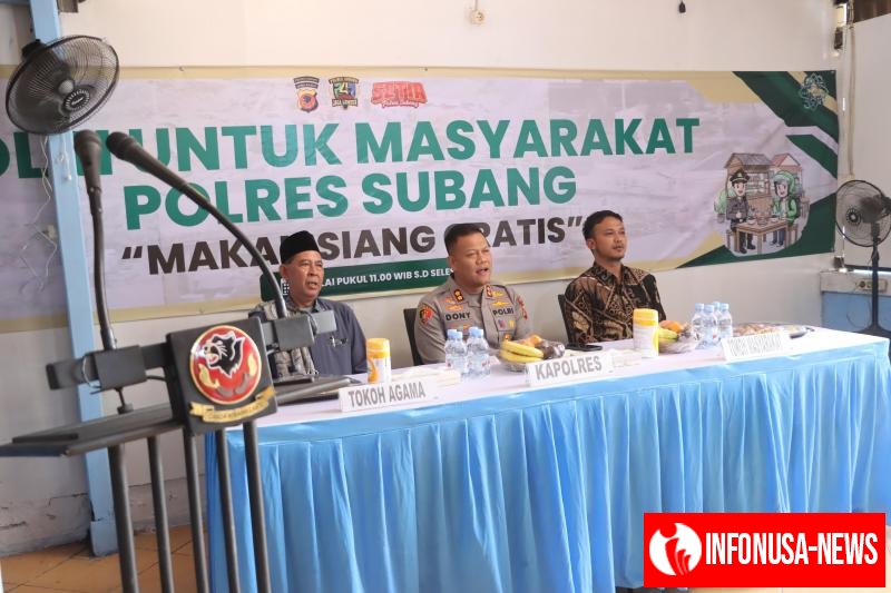 Polres Subang Launching Program Makan Siang Gratis untuk Driver Ojol dan Masyarakat