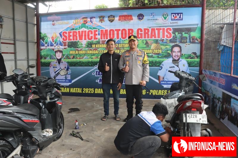 Kapolres Subang Laksanakan Cek Pos Yan dan Pos Pam Jalur Selatan dalam Ops Lilin Lodaya 2025–2026