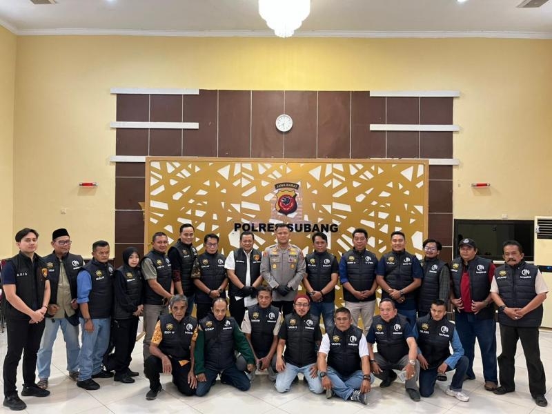 Kapolres Subang Berikan Apresiasi kepada Insan Pers bentuk sinergitas Polri dan media