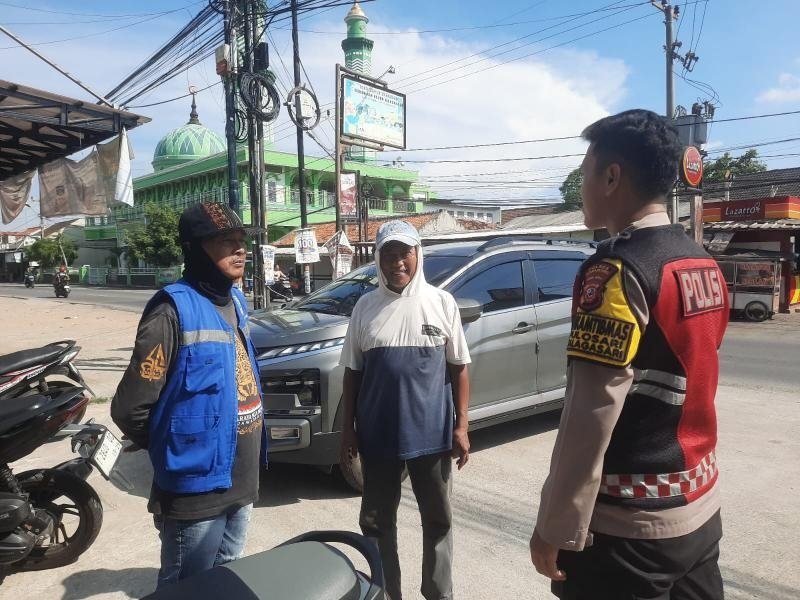 Cegah C3, Bhabinkamtibmas Polsek Telagasari Sebar Pesan Kamtibmas