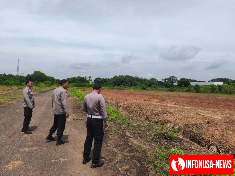 Polsek Cikampek Cek Perkembangan Tanaman Jagung