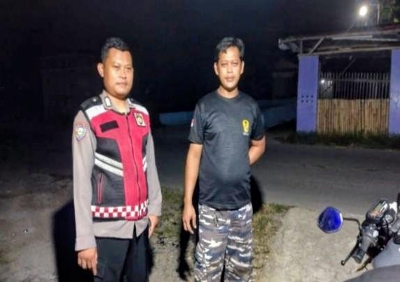Prekat Polsek Banyusari Giat Patroli Jalan Raya Antisipasi Kejahatan di Wilayah