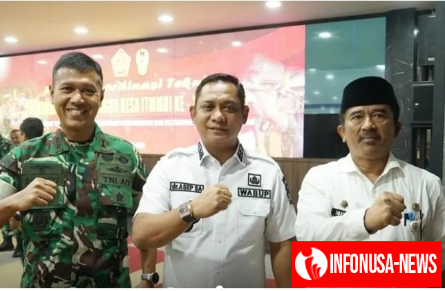 Wabup Bekasi Asep Surya Atmaja Bersama Dandim 0509/Bekasi, Komitmen Dukung Program TMMD untuk Pemerataan Pembangunan Desa