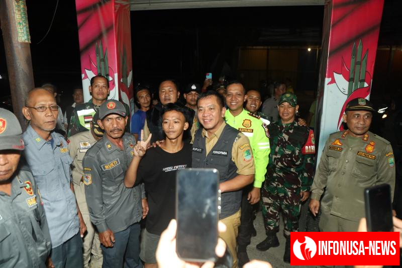 Jaga Situasi Kamtibmas Kabupaten Karawang Tetap Kondusif, Kapolres Dan Jajaran Forkopimda Gelar Patroli Gabungan