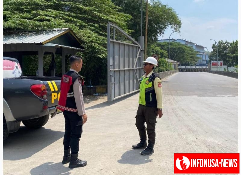 Polsek Pangkalan Rutin Lakukan Patroli Prekat, Kontrol Situasi Kamtibmas PT. Juishin