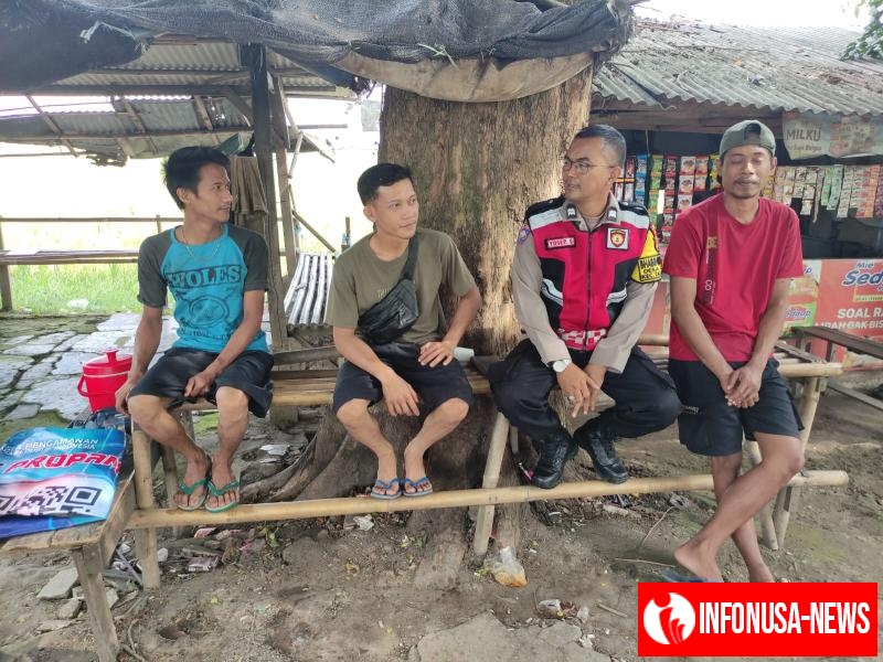 Antisipasi Gukamtibmas, Bhabinkamtibmas Polsek Telagasari Sebar Himbauan