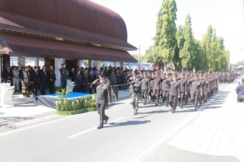 Polda NTB Peringati Hari Bhayangkara ke-80, Kapolda Tegaskan Komitmen Wujudkan Polri Presisi dan Dicintai Masyarakat