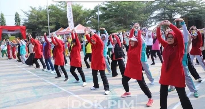 HKG PKK ke-54 di Muaragembong, Warga Berolahraga dan Bergembira Bersama