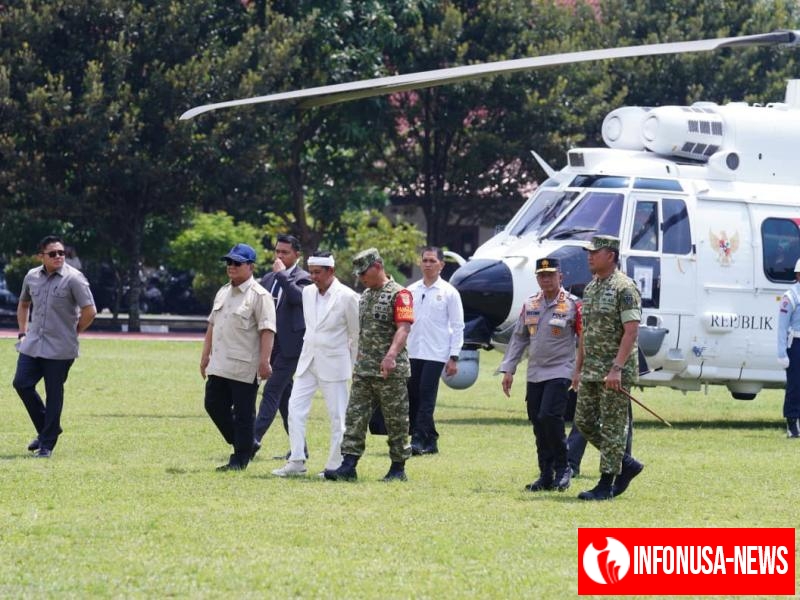 Sinergi Polri - TNI Amankan Kunjungan RI-1 Pada Wisuda Universitas Kebangsaan di Bandung