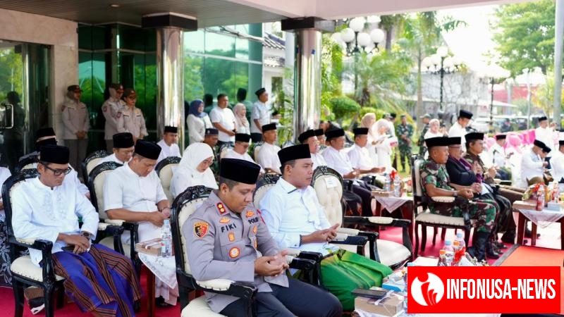 Kapolres Karawang Hadiri Peringatan Hari Santri Nasional Tahun 2025 Di Plaza Pemda Karawang