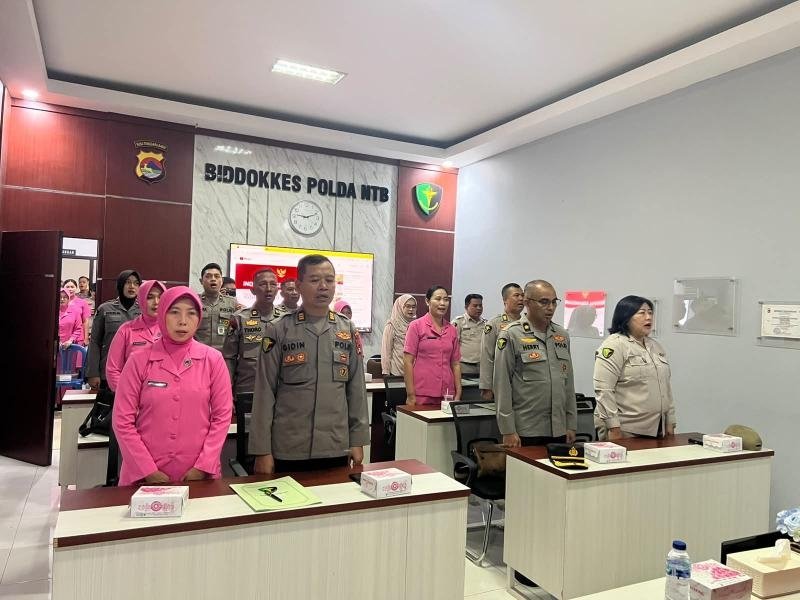 Biddokkes Polda NTB Tegaskan Komitmen Antinarkoba dan Disiplin Lewat Penandatanganan Pakta Integritas