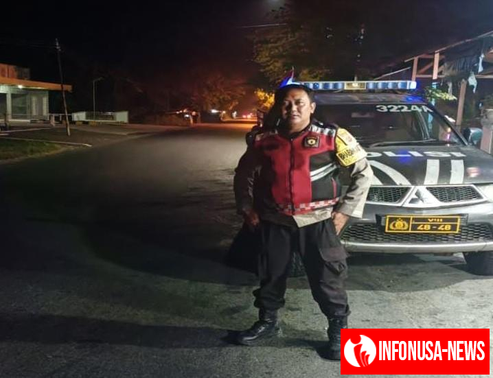Prekat Polsek Banyusari Giat Patroli Jalan Raya Antisipasi Kejahatan